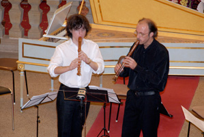 Salamon Eredics and Imre Lachegyi at the Brzsny Baroque Days (photo by Istvn Fekete)